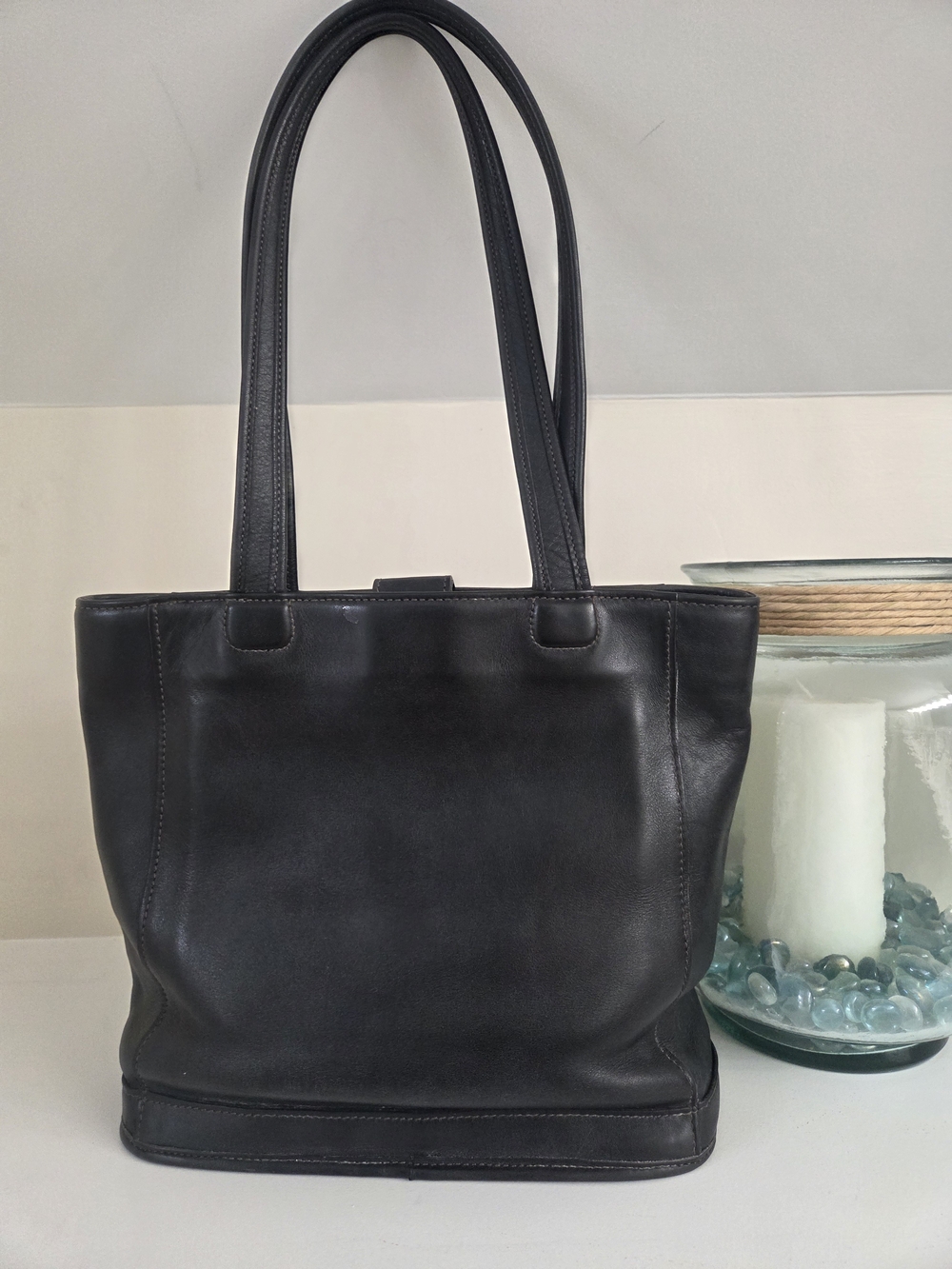 Vintage Coach Bleeker Bucket Black Style #9305